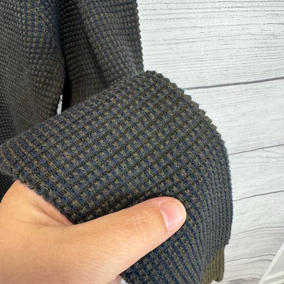 Mutual Weave Men's Blue Green Textured Crewneck Sweater Size XLT ( TALL ) - Picture 8 of 8